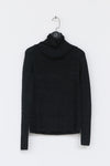SWAYING/KNIT seamless water-soluble wool pullover SW212SZ73 black gray PS20